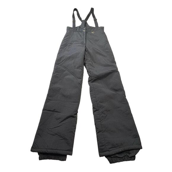 Other - Vtg Tyrolia By Head Women’s Ski Bibs Size 14 Black Snow Overalls